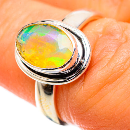 Ethiopian Opal Ring Size 6.5 (925 Sterling Silver) RING135838