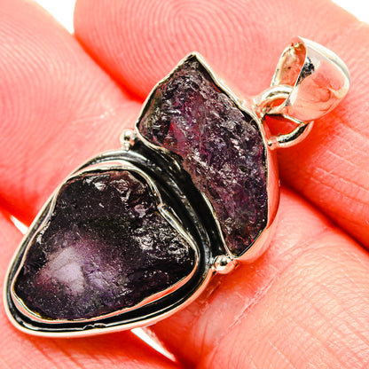 Rough Tanzanite Pendant 1 1/2" (925 Sterling Silver) PD36796