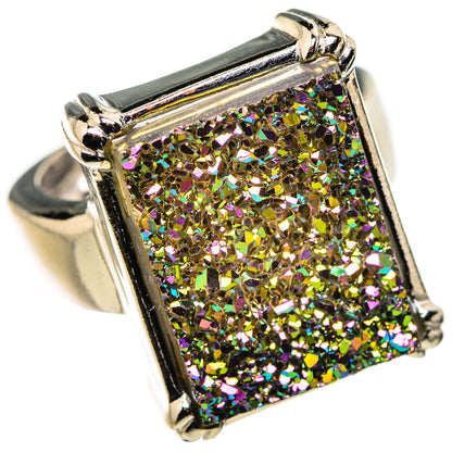 Titanium Druzy Ring Size 12.5 (925 Sterling Silver) RING134614