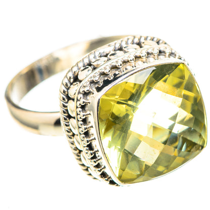 Faceted Citrine 925 Sterling Silver Ring Size 10.75 (925 Sterling Silver) RING137442