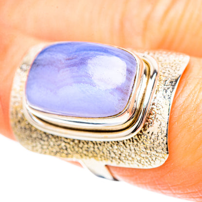 Blue Lace Agate 925 Sterling Silver Ring Size 7 (925 Sterling Silver) RING137223