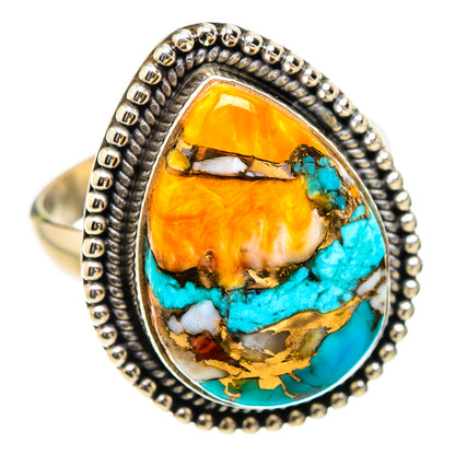 Spiny Oyster Turquoise Ring Size 8 (925 Sterling Silver) RING135229