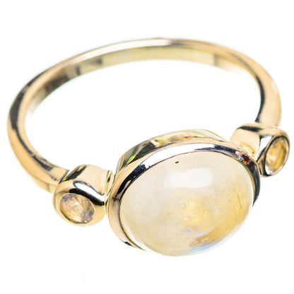 Rainbow Moonstone Ring Size 9 (925 Sterling Silver) RING135644