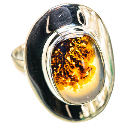 Scenic Dendritic Agate Ring Size 8 (925 Sterling Silver) RING135664