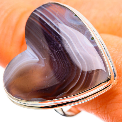 Large Botswana Agate Ring Size 10.75 (925 Sterling Silver) RING135701