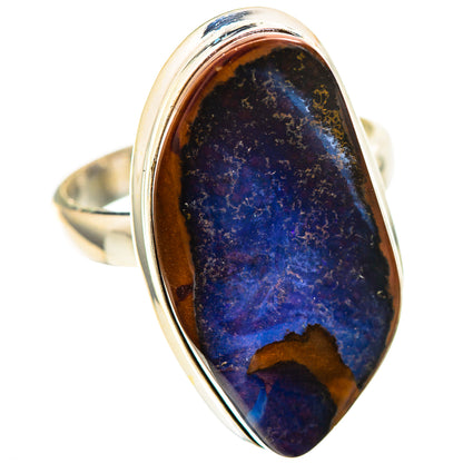 Australian Boulder Opal 925 Sterling Silver Ring Size 8.5 Ana Co R136264
