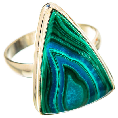 Ana Silver Co Large Malachite In Chrysocolla Ring Size 11.75 (925 Sterling Silver)
