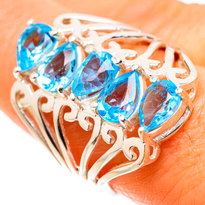Ana Silver Co Blue Topaz Ring Size 8 (925 Sterling Silver)