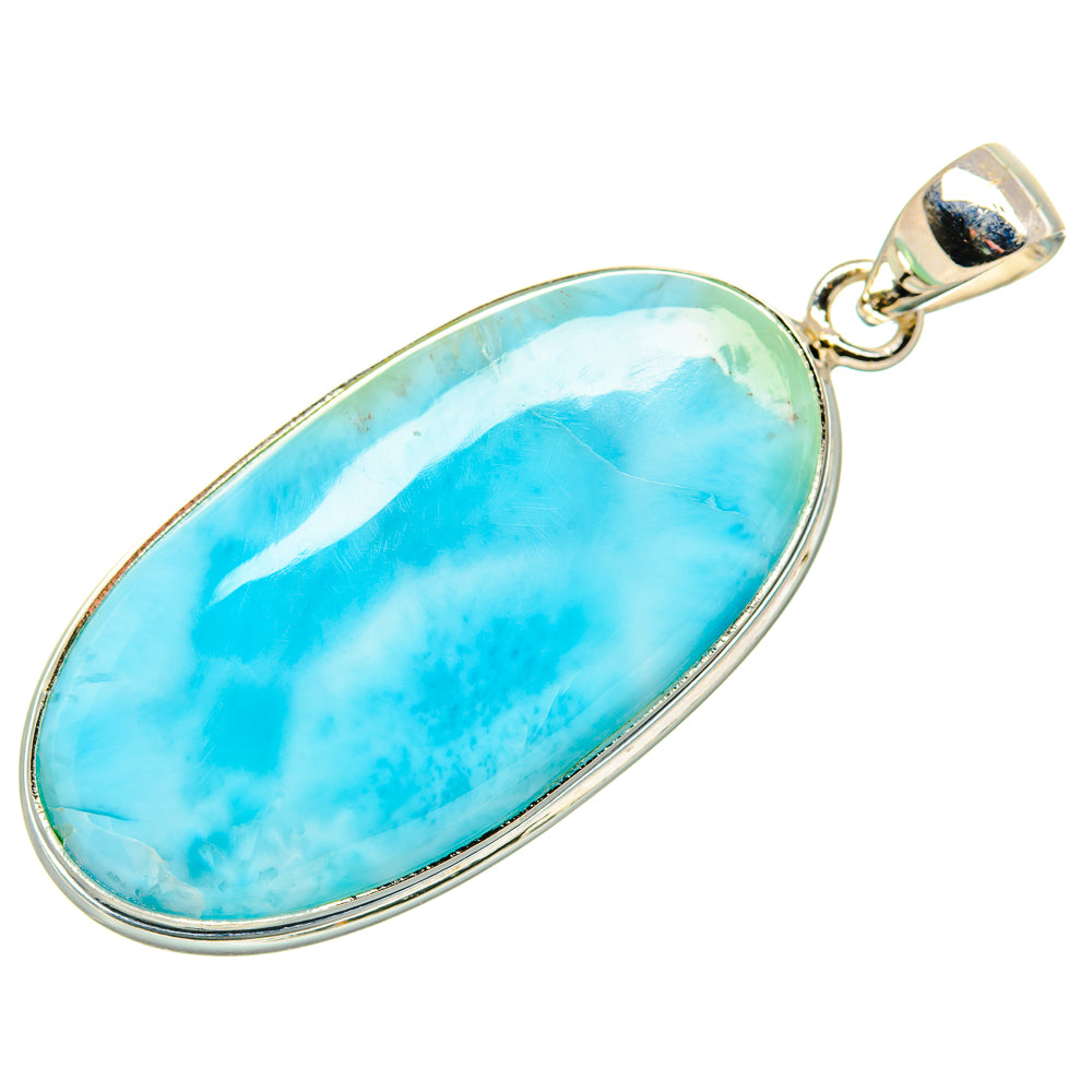 Larimar Pendant 2"  (925 Sterling Silver) PD36913