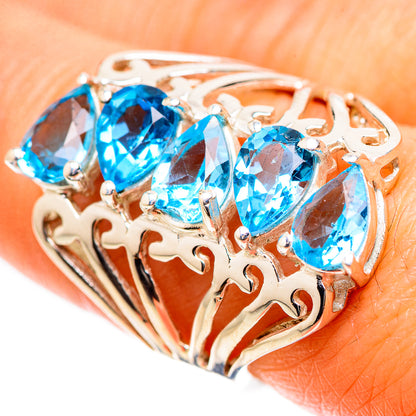 Blue Topaz Ring Size 7 (925 Sterling Silver) RING135527