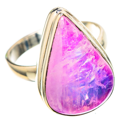 Pink Moonstone 925 Sterling Silver Ring Size 7.75 (925 Sterling Silver) RING137384