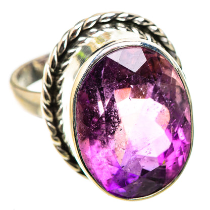 Ana Silver Co Faceted Amethyst Ring Size 8.25 (925 Sterling Silver)
