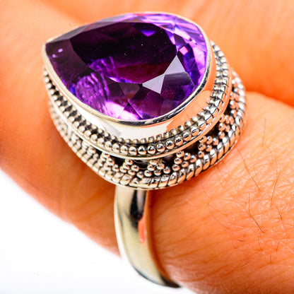 Faceted Amethyst Ring Size 8.25 (925 Sterling Silver) RING135830