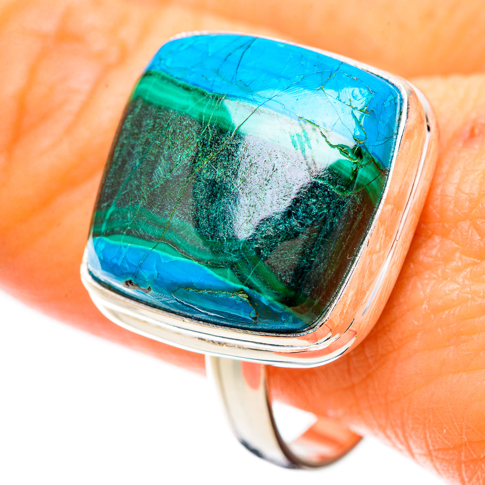 Malachite In Chrysocolla Ring Size 11 (925 Sterling Silver) RING135292