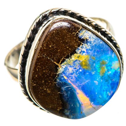 Boulder Opal 925 Sterling Silver Ring Size 10.25 (925 Sterling Silver) RING137617