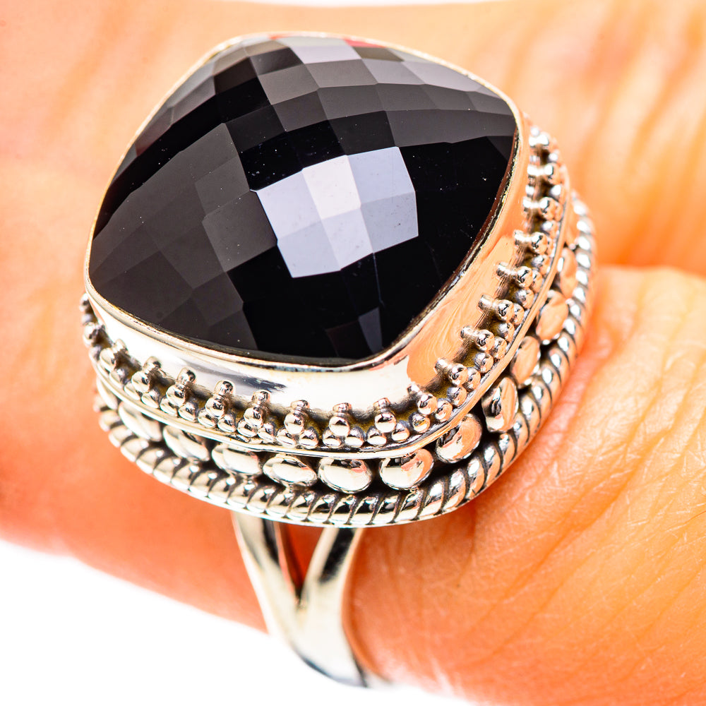 Black Onyx 925 Sterling Silver Ring Size 6.25 (925 Sterling Silver) RING137221