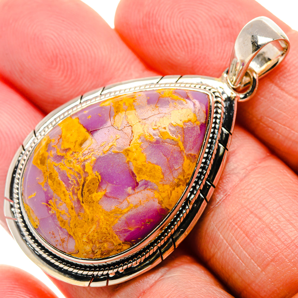 Phosphosiderite Pendant 2" (925 Sterling Silver) PD37306