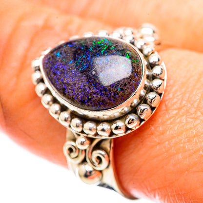 Andamooka Opal 925 Sterling Silver Ring Size 8.75 Ana Co R136278