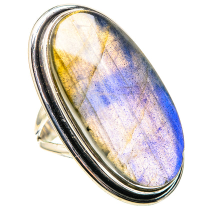 Large Labradorite 925 Sterling Silver Ring Size 7 (925 Sterling Silver) RING137547