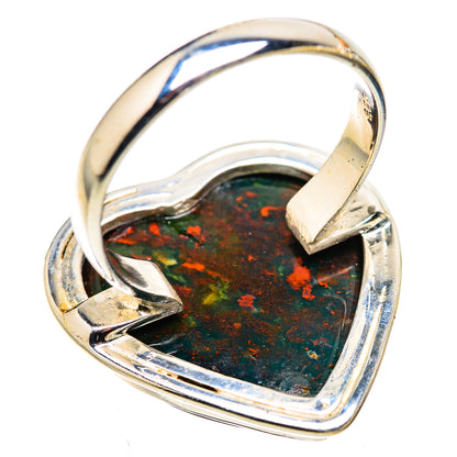 Large Bloodstone Ring Size 11 (925 Sterling Silver) RING135764