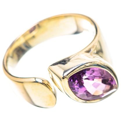 Faceted Amethyst Ring Size 7 Adjustable (925 Sterling Silver) RING137041
