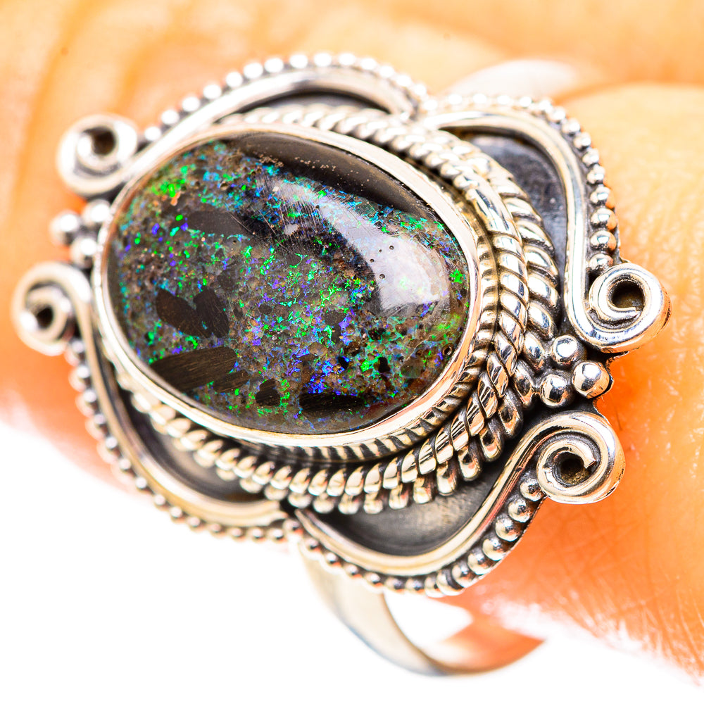 Andamooka Opal 925 Sterling Silver Ring Size 9.75 (925 Sterling Silver) RING137469