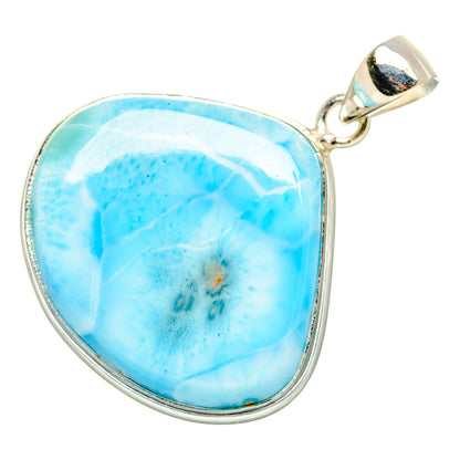 Larimar Pendant 1 1/2" (925 Sterling Silver) PD36881