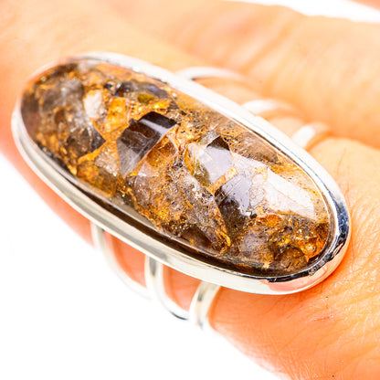 Large Brecciated Labradorite 925 Sterling Silver Ring Size 7.25 (925 Sterling Silver) RING137522