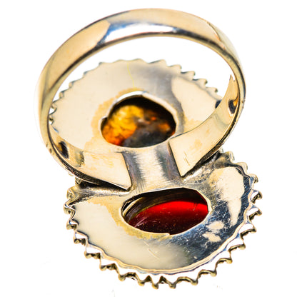 Large Mexican Fire Agate Ring Size 6.25 (925 Sterling Silver) RING136086