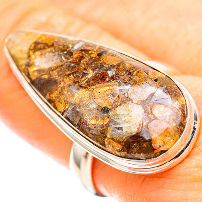 Large Brecciated Labradorite 925 Sterling Silver Ring Size 8 (925 Sterling Silver) RING137521