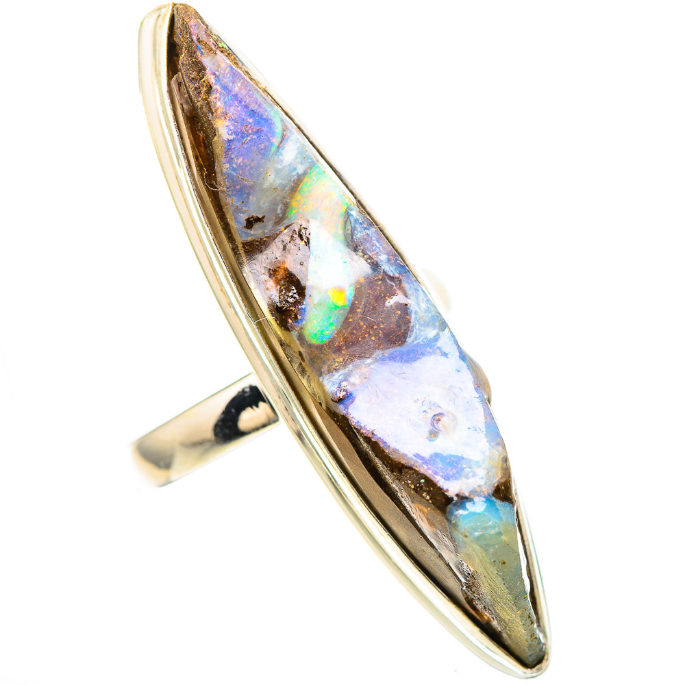 Large Australian Boulder Opal Ring Size 9 (925 Sterling Silver) RING137166