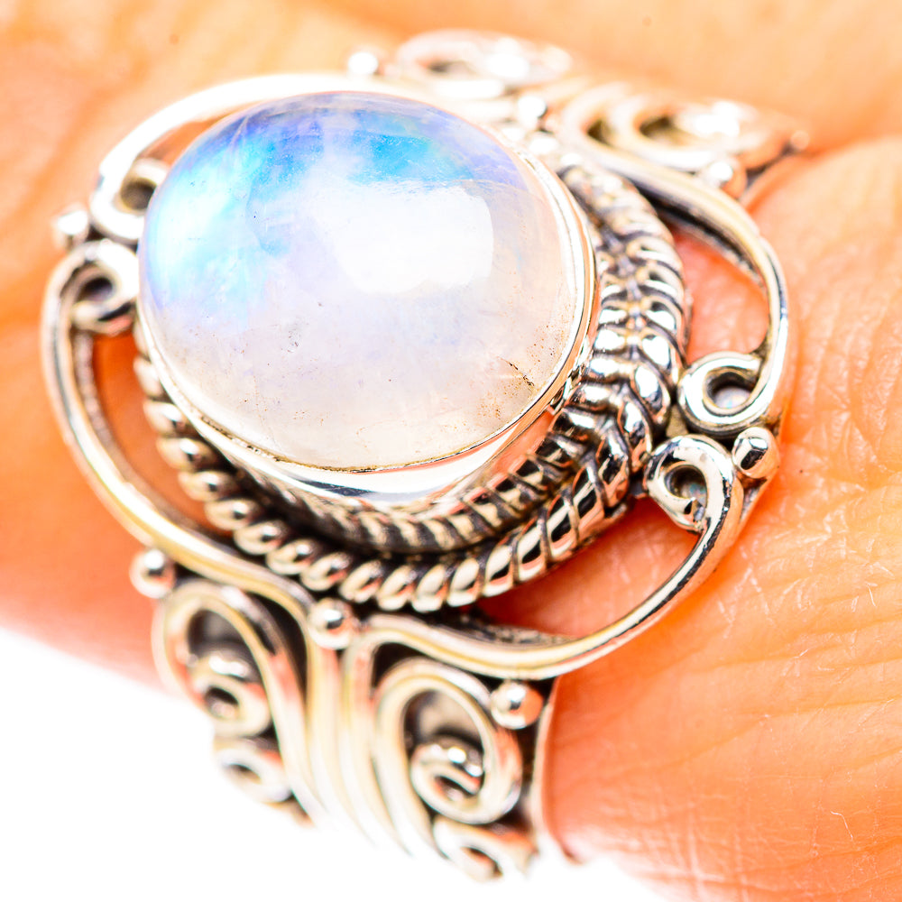 Rainbow Moonstone 925 Sterling Silver Ring Size 9 (925 Sterling Silver) RING137467
