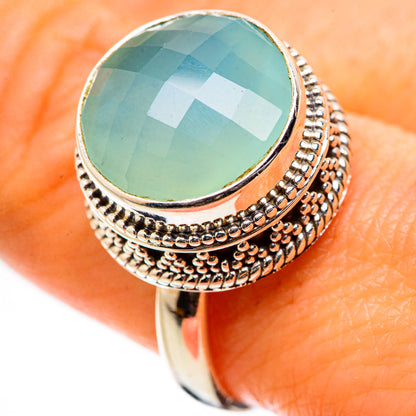 Ana Silver Co Aqua Chalcedony Ring Size 9 (925 Sterling Silver)