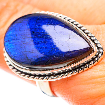 Large Labradorite Ring Size 9.5 (925 Sterling Silver) RING136940