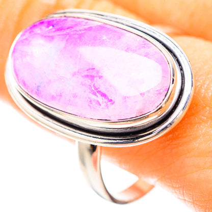 Large Pink Moonstone Ring Size 12 (925 Sterling Silver) RING136520