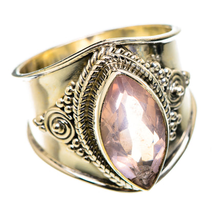Rose Quartz 925 Sterling Silver Ring Size 7.25 Ana Co R135194