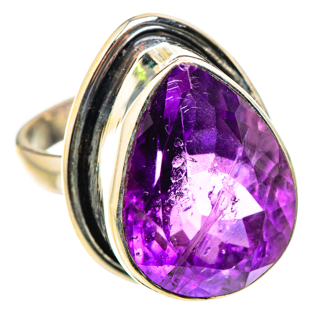 Ana Silver Co Faceted Amethyst Ring Size 6.25 (925 Sterling Silver)