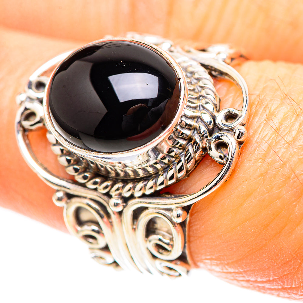 Black Onyx 925 Sterling Silver Ring Size 7.5 (925 Sterling Silver) RING137220