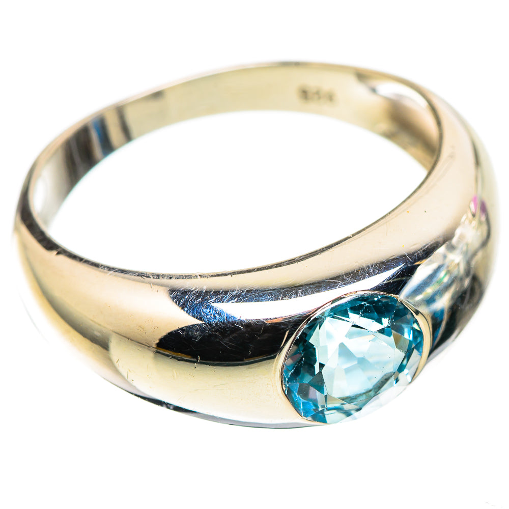 Blue Topaz Ring Size 8.75 (925 Sterling Silver) RING136023