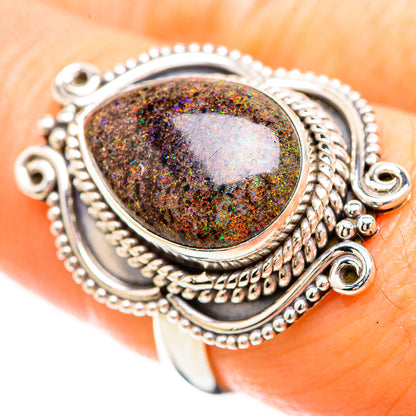 Andamooka Opal Ring Size 7.25 (925 Sterling Silver) RING136453