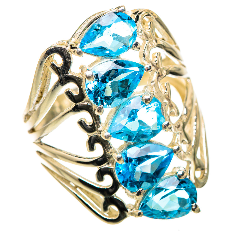 Blue Topaz Ring Size 7 (925 Sterling Silver) RING135527