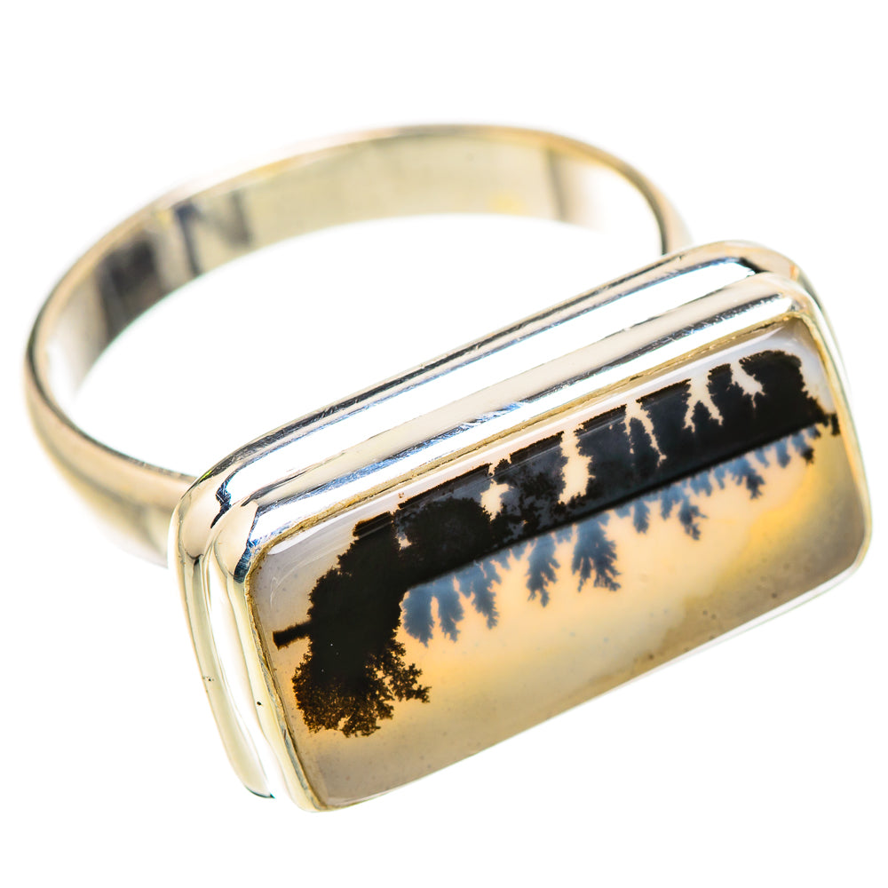 Scenic Dendritic Agate Ring Size 7 (925 Sterling Silver) RING135284