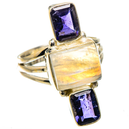 Ana Silver Co Rainbow Moonstone, Tanzanite Ring Size 9 (925 Sterling Silver)