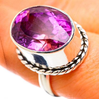 Ana Silver Co Faceted Amethyst Ring Size 8.25 (925 Sterling Silver)