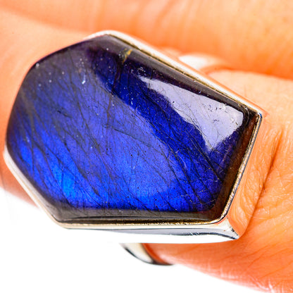 Ana Silver Co Large Labradorite Ring Size 8 (925 Sterling Silver)