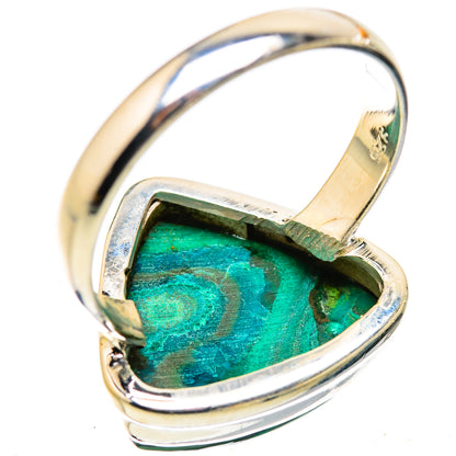 Malachite In Chrysocolla Ring Size 12 (925 Sterling Silver) RING135693