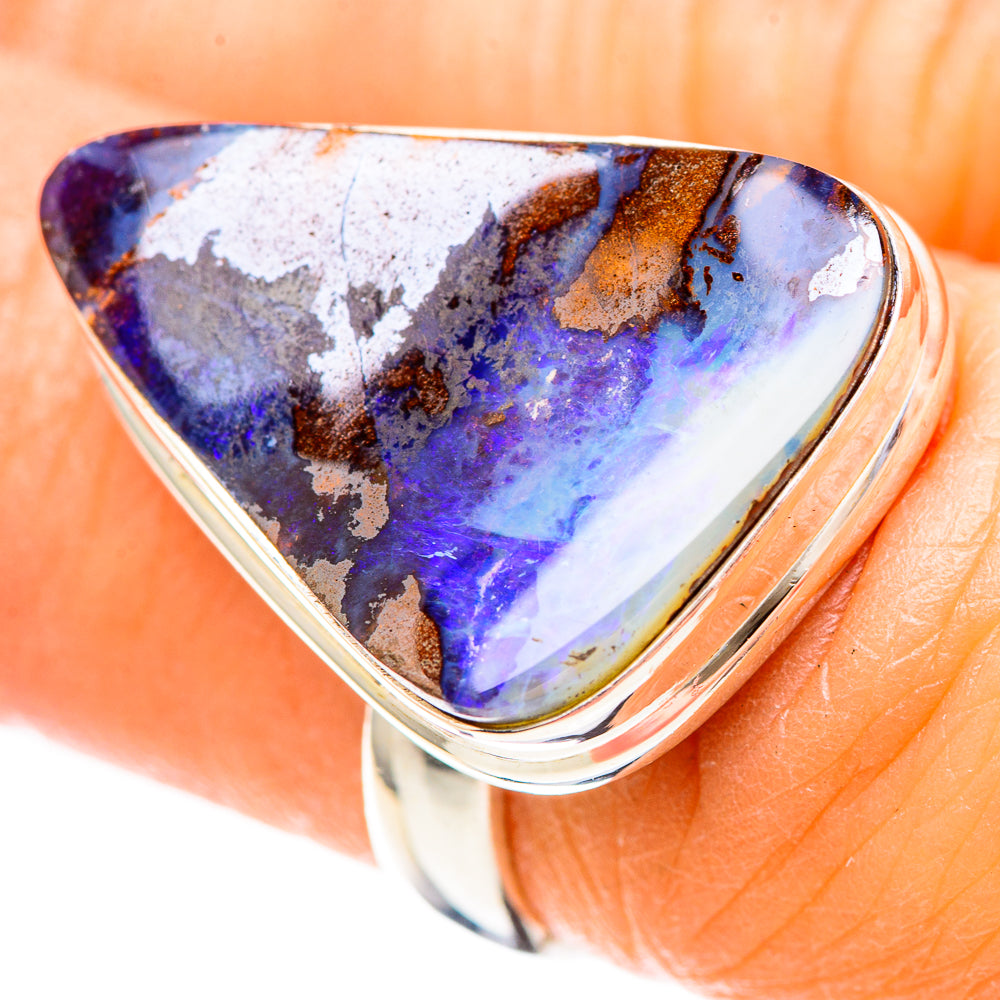 Australian Boulder Opal Ring Size 6.25 (925 Sterling Silver) RING137080