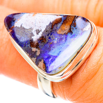 Australian Boulder Opal Ring Size 6.25 (925 Sterling Silver) RING137080
