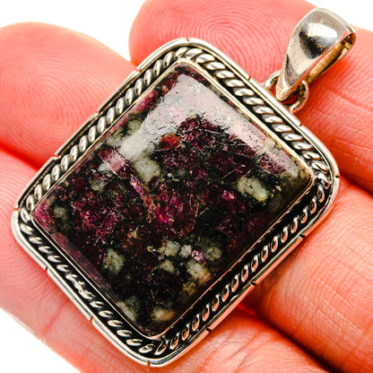 Russian Eudialyte Pendant 1 3/4" (925 Sterling Silver) PD37312