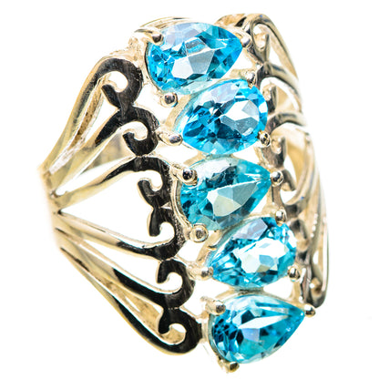 Ana Silver Co Blue Topaz Ring Size 8.25 (925 Sterling Silver)